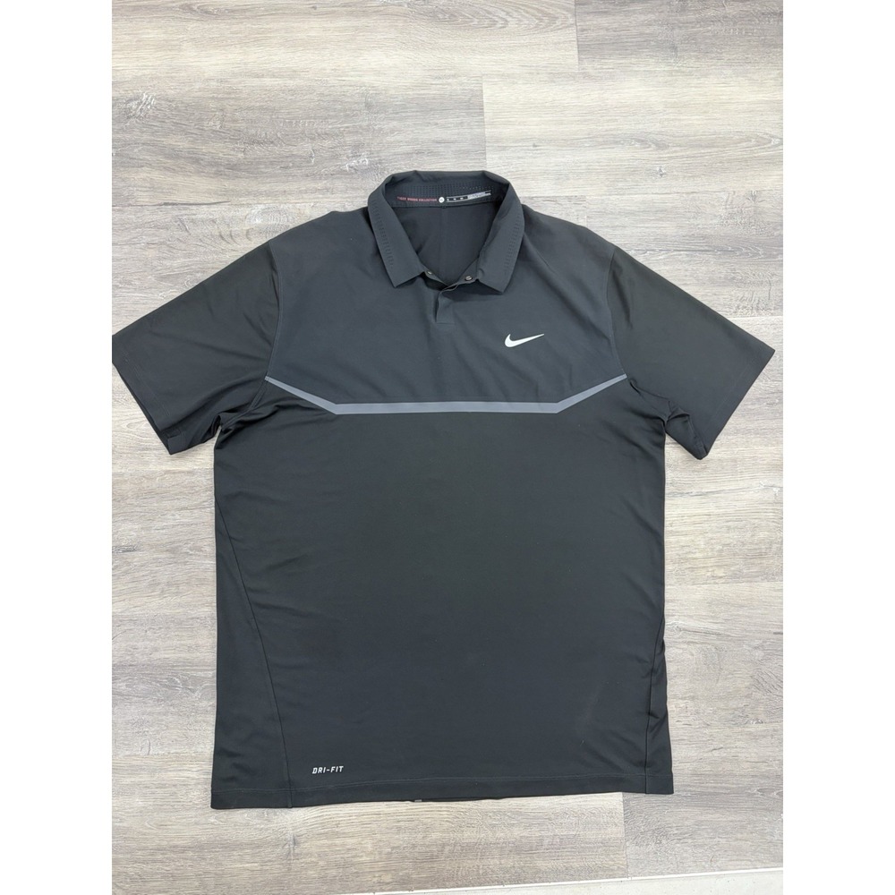 Nike Tiger Woods Dri-Fit Polo Shirt Men's XL VL Max Hypercool Golf TW Collection